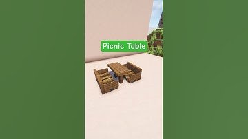 PICNIC TABLE in minecraft #shorts