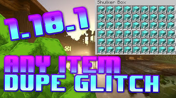 Minecraft Java 1.18.1 Any Item Dupe Glitch!! *New*