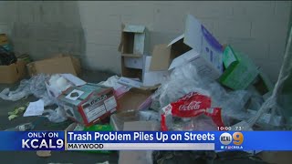 Only On 9: Trash Piles Up In Maywood And Residents Are Burning