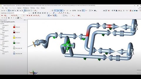 CAESAR 2 - PUMP SUCTION & DISCHARGE LINES- ANALYSIS RESULTS- HOW TO CHECK STRESS OUTPUT  - PART-3