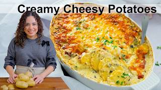 Cheesy Au Gratin Potatoes with Poblanos