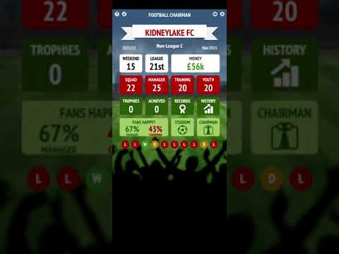 Football Chairman Pro - Episode #1 (Worst Team in the League 😫)