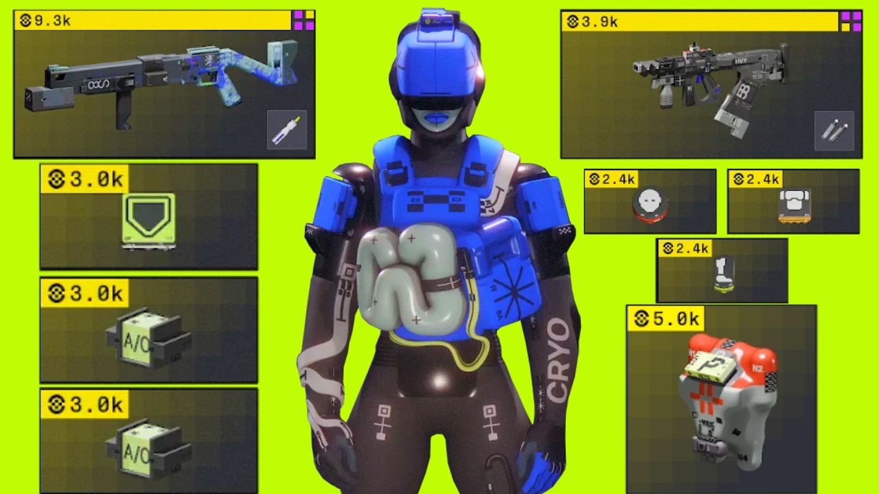 Using ALL GOLD ITEMS (Recon Edition) in Marathon