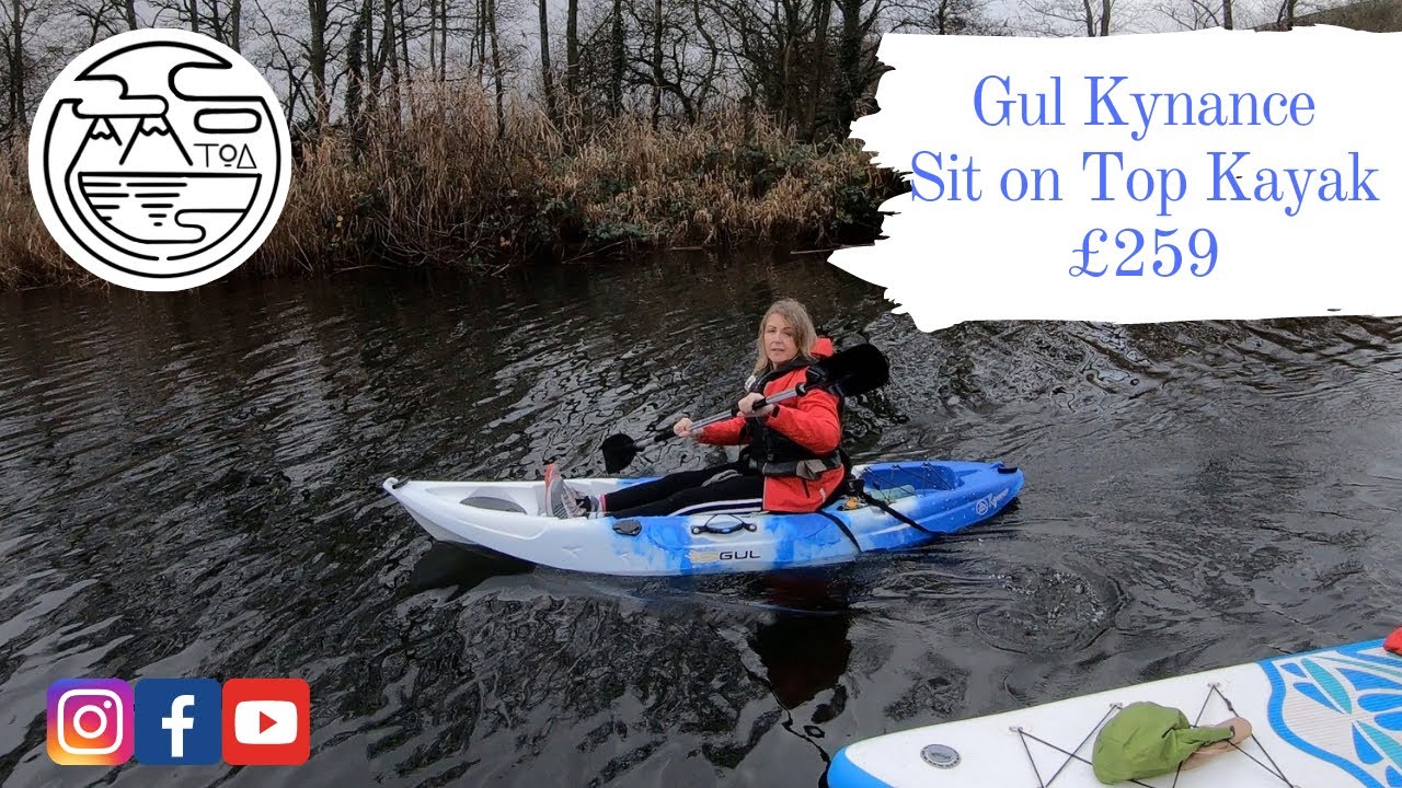 Review of the Gul Kynance single / one man Kayak. SportsDirect sit on
