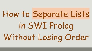 How to Separate Lists in SWI Prolog Without Losing Order