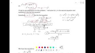 Math 21 HW Section 7.3 #37