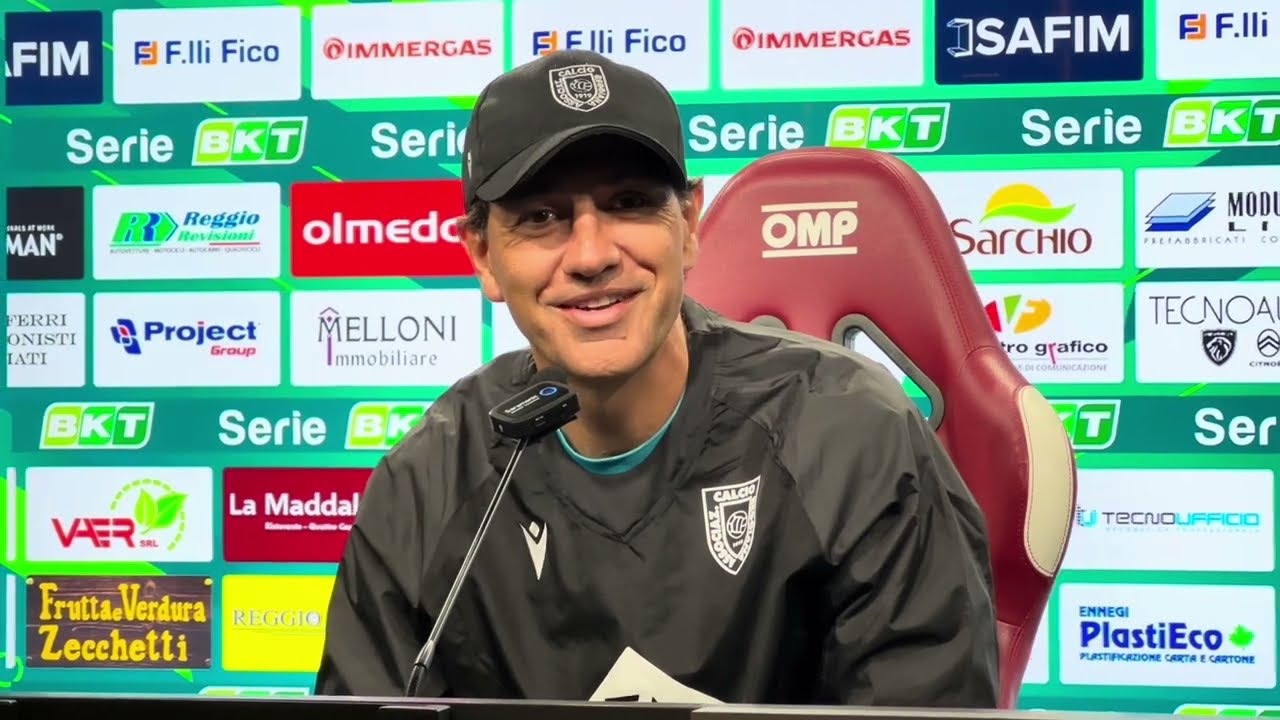 Mister Alessandro Nesta dopo il derby Reggiana-Modena 1-0