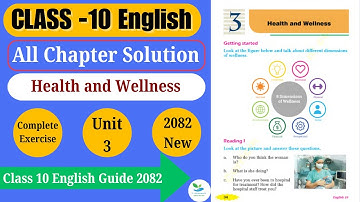 Class 10 English || Unit-3 Reading-I || New Course || A Letter from a Patient || Complete Exercise