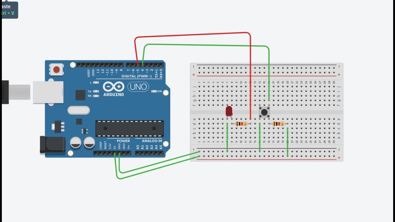 Lesson 3: LED and Bush Button  | Arduino & IoT Basics  || using Tinkercad