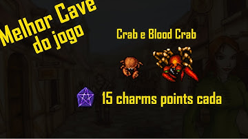 [BESTIARY] Crab e Blood Crab - A melhor cave do tibia - 30 Charms points