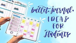 Bullet Journal Ideas for Students || Back to School Bullet Journal Spreads