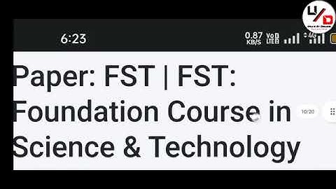 NSOU BDP 2nd year FST assignment answer 2022