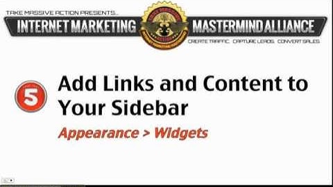 Add Links and Content To Your Sidebar [Empower Network Blogging Tips] Part 5
