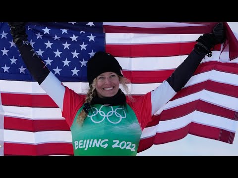 American snowboarder Lindsey Jacobellis wins gold medal at Beijing Winter Olympics