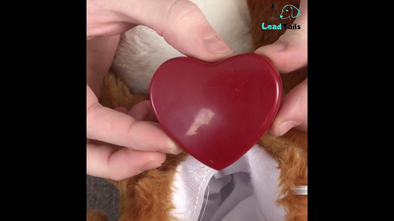 LeadTails™ Calming Puppy Live Heartbeat Plush Toy