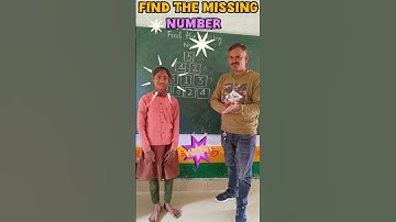 find the missing number/innovative teaching #innovation #youtubeshorts #school #subscribe #viral #yt