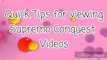 How to View a video file from SUPREMO CONQUEST
