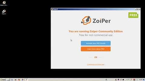 [SW] Zoiper - 5.2.28: Set-Up
