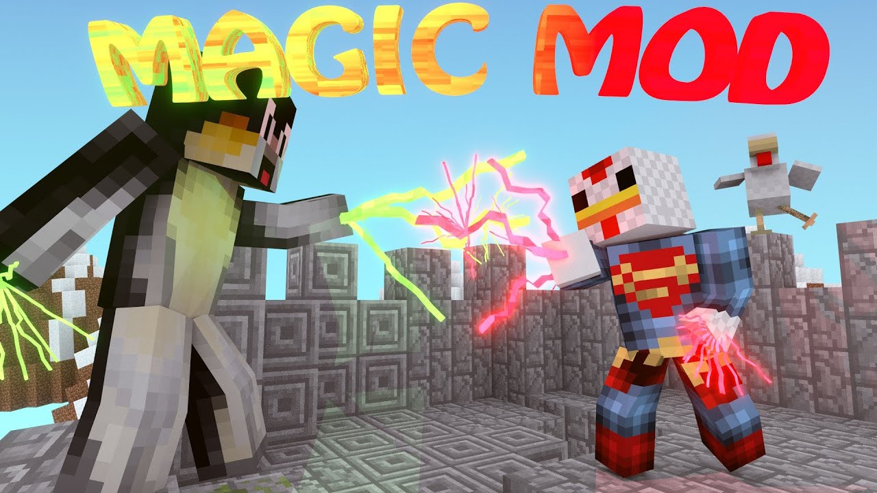 Minecraft | ULTIMATE MAGIC MOD Showcase (MAGIC MOD, WANDS MOD, ROBES