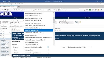 Advising with Professor L - Step 3: Creating a What If Degree Audit