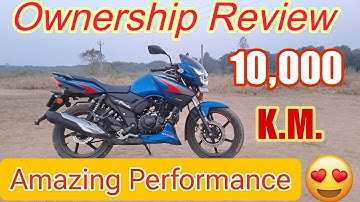 Apache RTR 1602v bs6 Ownership Review 10000 km #apache2v#review#tvs #apache160bs6@BikerBoyVaibhav