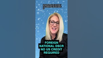 Foreign National DSCR Investor Loans