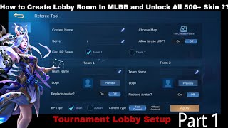 How to create tournament room in mobile legends | Get your ID verified and Access MLBB Advance Lobby