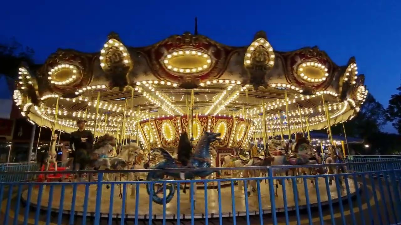 서울랜드 회전목마 이렇게 이쁠꺼야?? / 야간회전목마 느낌이 다르네요