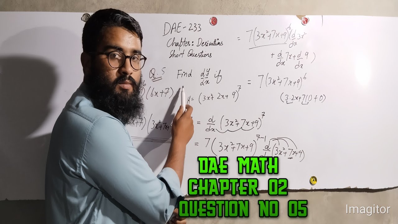 📚 DEA Math 233 | Chapter 2 | Short Question #5| Complete Solution - YouTube
