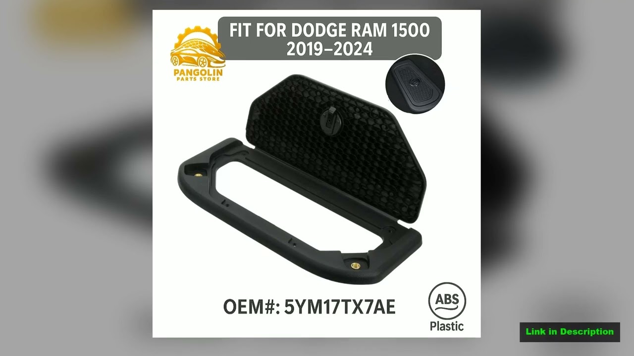 Automotive Black Storage Box Lid Cover for Dodge Ram 20192024 Part Number 5YM17TX7AE Left Right