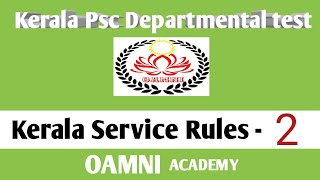 Kerala Psc Departmental test classes/KSR - Kerala Service Rules - 2 / Pay / Allowance/Suspension.