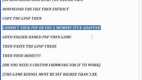 how to install gpSP on your PSP