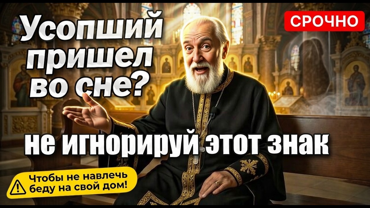 УСОПШИЙ пришел во сне? СРОЧНО сделайте это, чтобы не навлечь беду на свой дом!