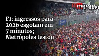 Information Ingressos para o GP São Paulo de 2026 esgotam em 7 minutos; Metrópoles testou News