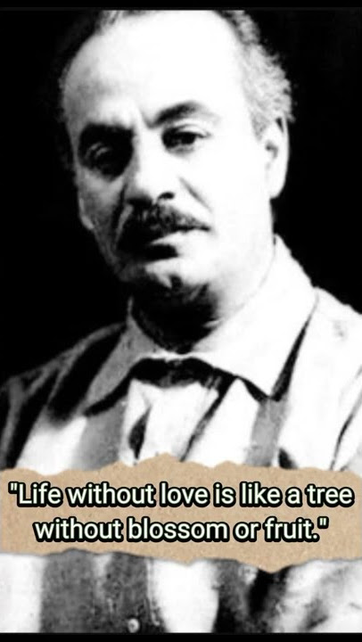 Kahlil Gibran - Quote, terjemah bahasa Indonesia