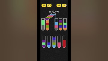 Water sort puzzle level 908