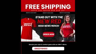 💫 Check out the latest Grizzy Merch and rep your hood in style!