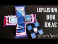 Explosion Box Idea l Blue-White-Pink Theme l By Crafts Space