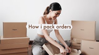 HOW I PACK ORDERS + SHOPEE HAUL (ECO-FRIENDLY PACKAGING MATERIALS FOR BUSINESS | PHILIPPINES )