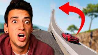 DRIVING OFF A CRAZY HIGHWAY RAMP?! (BeamNG Drive)