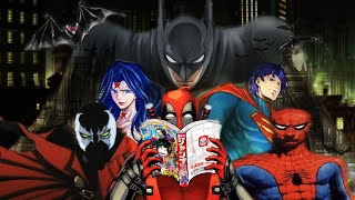 American Superheroes in Manga Form (Vol.1)  (DC, Marvel, Image)