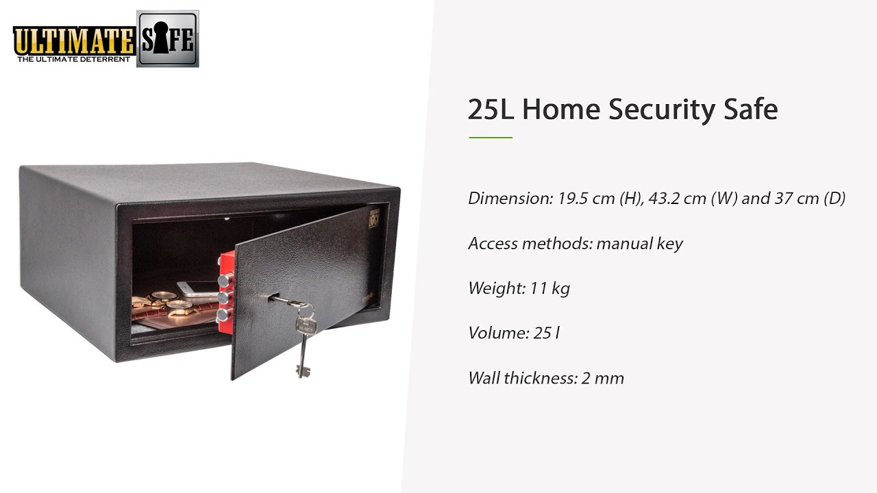 25L Key Locking Safe - High-security key locking safe from Ultimate Safe®