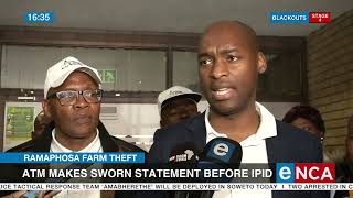 Ramaphosa Farm Theft | ATM wants police held accountable