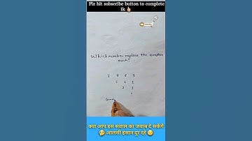 Which number replace the question mark? #puzzle #shorts #mathpuzzle