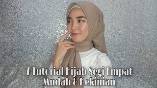 DAILY HIJAB TUTORIAL, TIPS & ETC | TUTORIAL JILBAB SEGI EMPAT / SQUARE  | Kiara Leswara