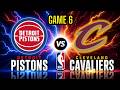Detroit Pistons Vs Cleveland Cavaliers Game 6 NBA Playoffs Eastern Conference Semi Finals 