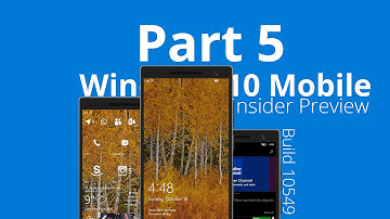 [Part 5] Windows 10 Mobile Insider Preview Build 10549: System Apps Comparison