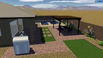 Frias Backyard Project- Thunderbird Pools and Spas- ThunderScapes
