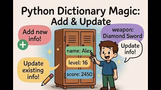 24. Python dictionary add/update inforamtion