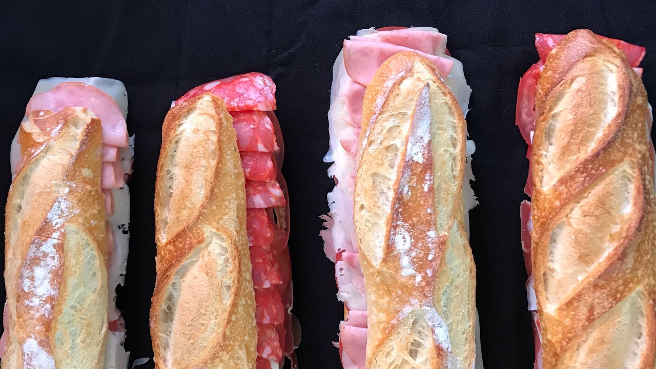 JamÓn Serrano Dentro De Una Baguette Con Queso Serrano Ham Inside A Baguette With Cheese Youtube